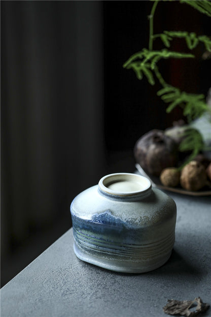 Gohobi Ceramic Blue Matcha Bowl