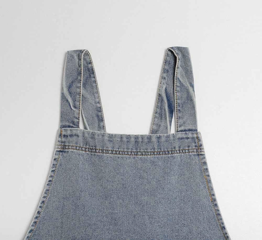 Gohobi Japanese Style Washed Denim Cotton Apron