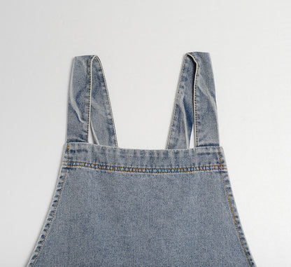 Gohobi Japanese Style Washed Denim Cotton Apron