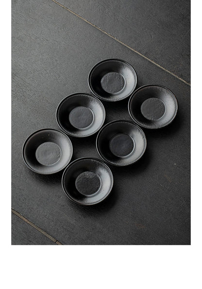 Gohobi Black Walnut Wood Tea Coaster – Round Solid Wood Tea Cup Holder