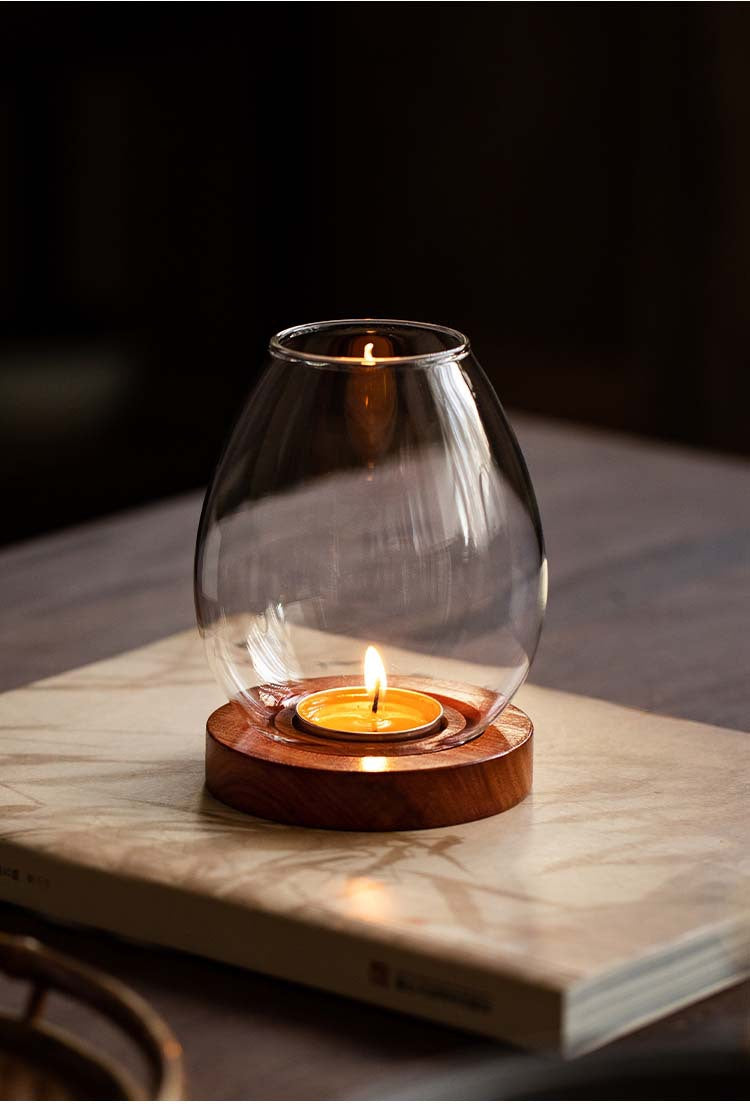 Gohobi Glass Candle Holder