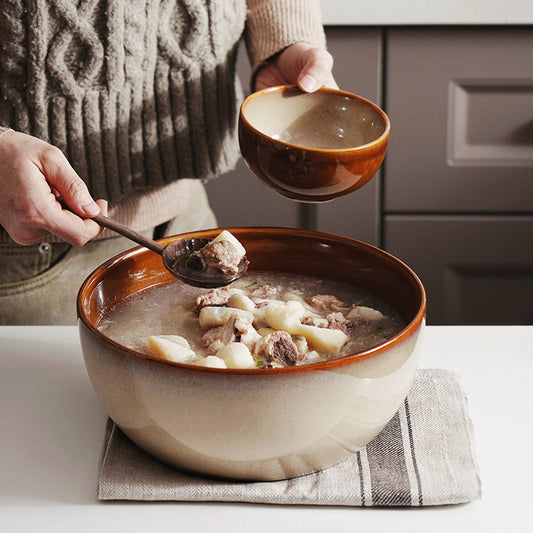 Gohobi Creative Kiln-Change Large Ceramic Bowl