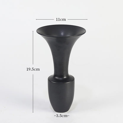 Gohobi Japanese Ikebana Flower Arranger Vase – Minimalist Ceramic Decorative Vessel