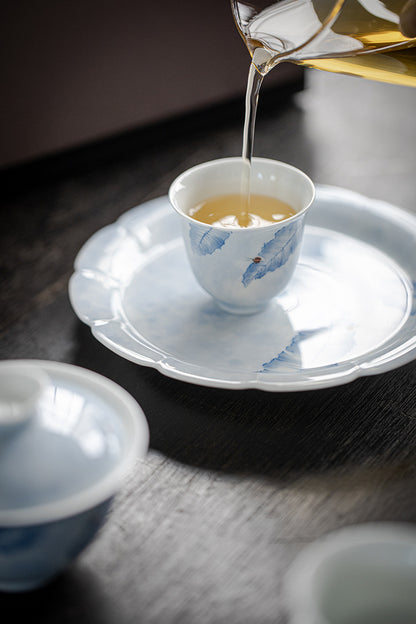 Gohobi Hand-Painted Banana Leaf Teacup