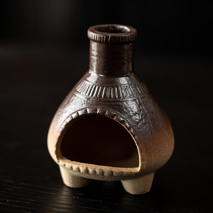 Gohobi Vintage Ridge Ceramic Aromatherapy Fireplace Burner