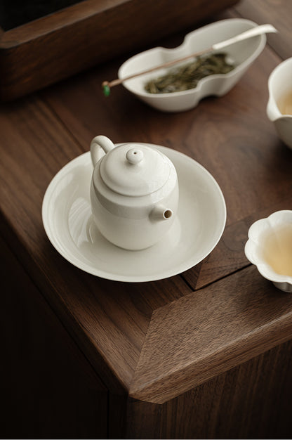 Gohobi Plant Ash Ceramic Multi-Purpose Tea Disc – Gongfu Dry Brewing and Refreshment Plate
