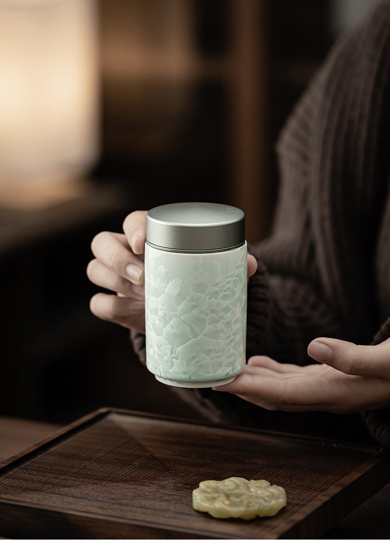 Gohobi Crystal Glazed Storage Jar 001