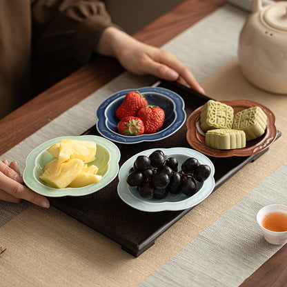 Gohobi, petite assiette de fruits glacés traditionnels japonais - Begonia Lotus 008