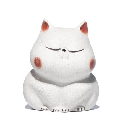 Gohobi Lucky Cat Ornament Yixing Clay Tea Pet