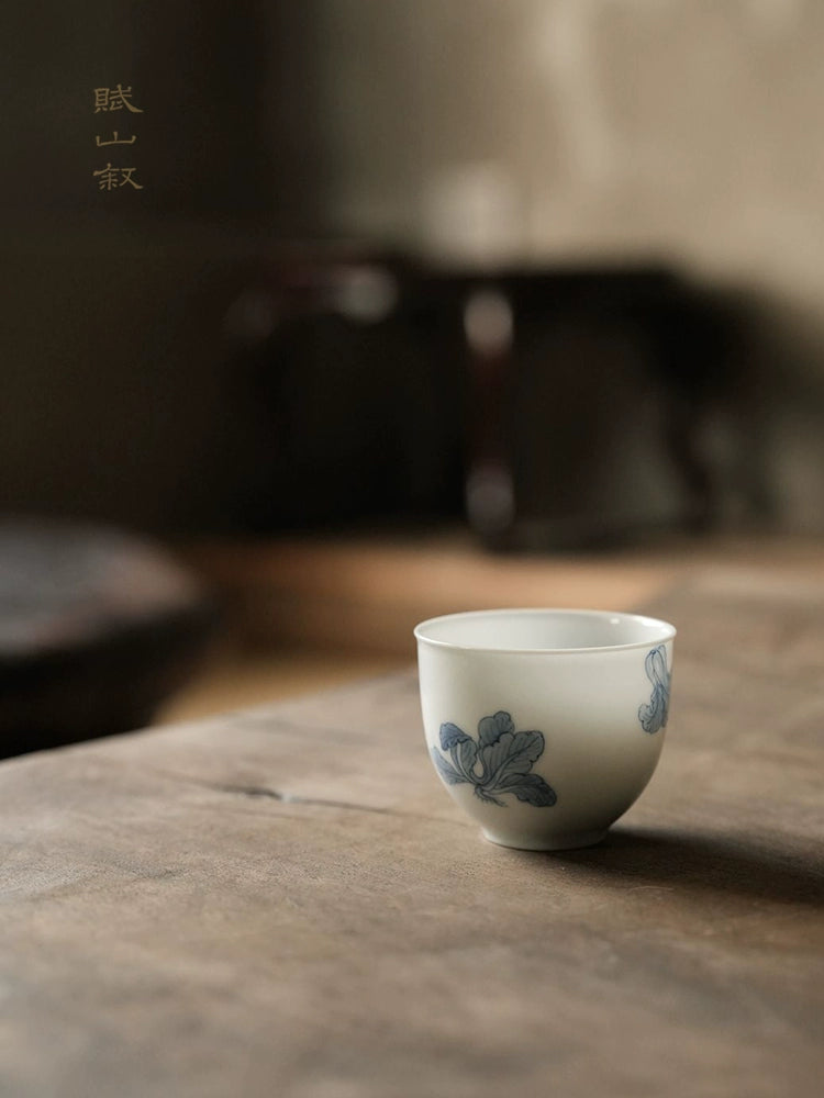 [賦山敘 x Gohobi] Blue and White "Cabbage" Small Tea Cup