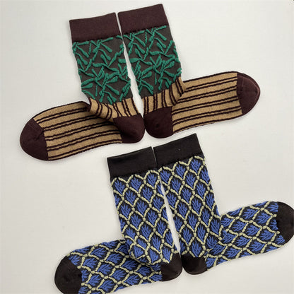 Gohobi Japanese 3D Floral Mid-Calf Socks