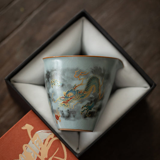 Gohobi Celestial Flow Ru Kiln Dragon Fairness Pitcher