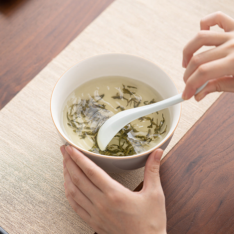 Gohobi Japanese Style Ice Grey and Green Bowl