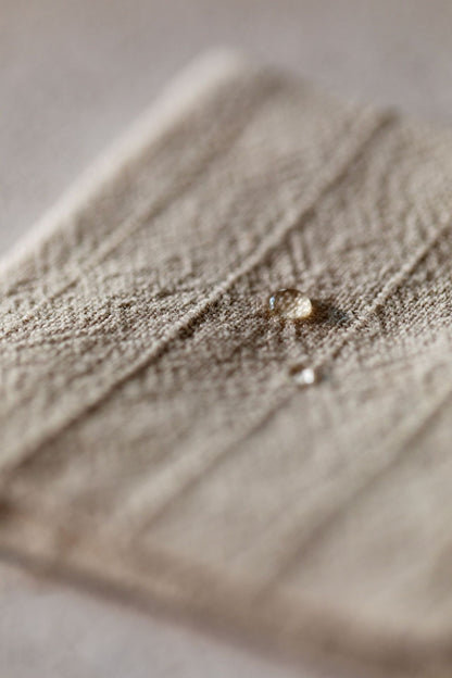 Torchon Gongfu double face en coton et lin gravé Gohobi