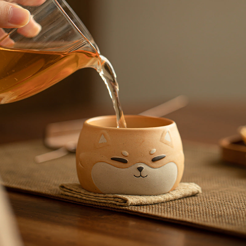 Gohobi Hand-painted Shiba Inu Master Tea Cup Coffee Mug