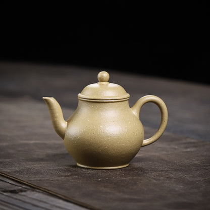 [Chingshui Tang 青水堂] Handmade Yixing Green Zisha Clay Si Ting Teapot – 130ml Original Ore Clay Gongfu Teapot with Built-in Filter
