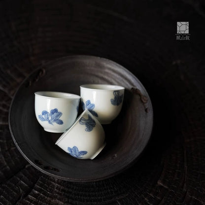 [賦山敘 x Gohobi] Blue and White "Cabbage" Small Tea Cup