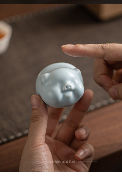 Gohobi Lucky Pig Tea Pet