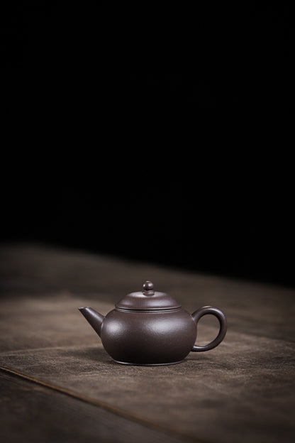 [Chingshui Tang 青水堂] Handmade Yixing Celadon Zisha Clay Shui Ping Teapot 100ml – Original Ore Tianqing Clay Thin-Walled Gongfu Tea Teapot with Built-In Filter