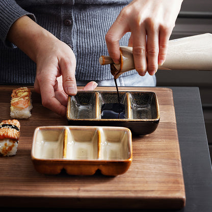 Gohobi Retro Creative Three-Compartment Plate