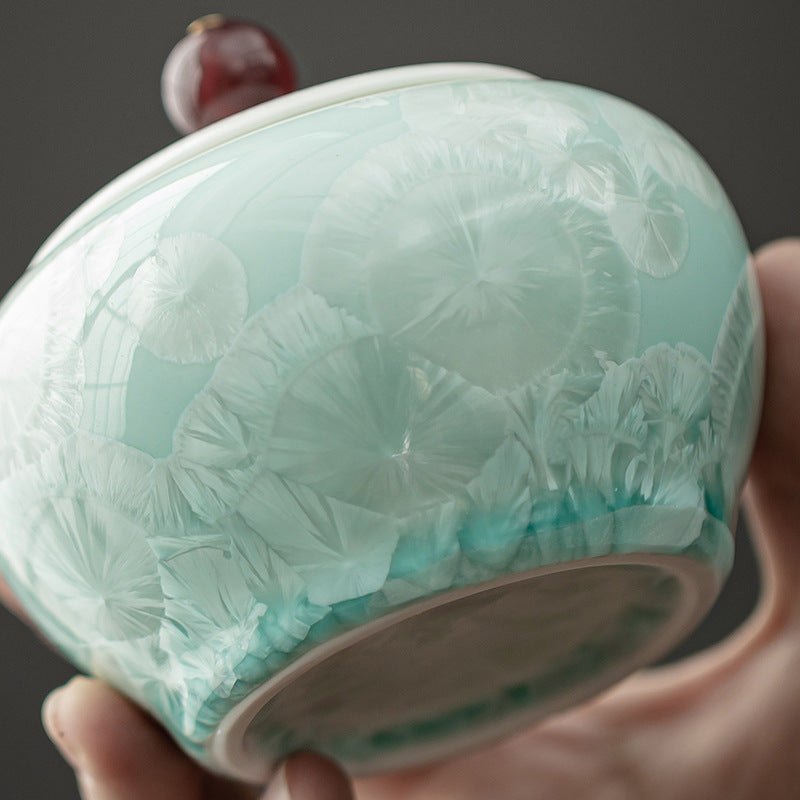 Gohobi Crystal Glazed Storage Jar 002