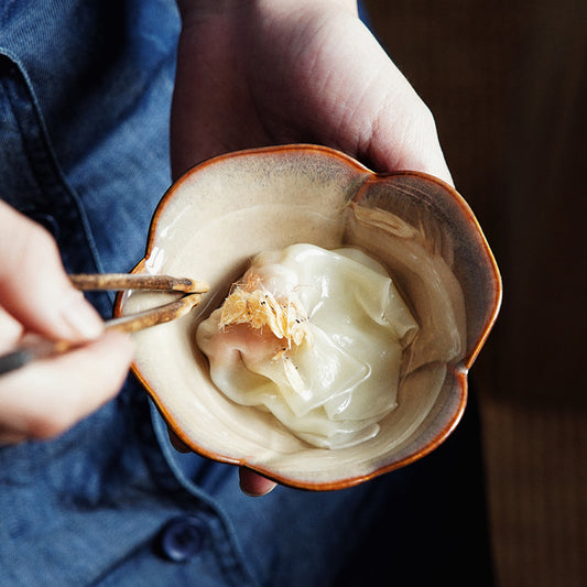 Gohobi Floral Edge Ceramic Bowl