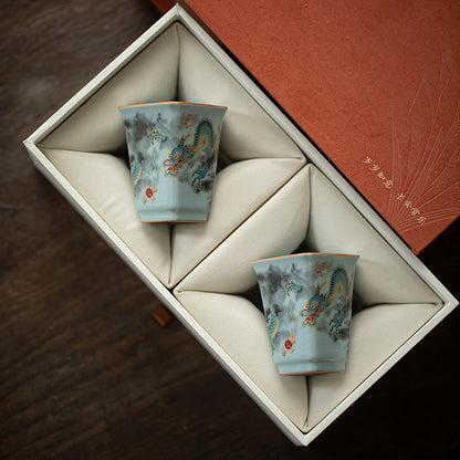 Gohobi Square Dragon Teacup