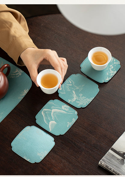 Gohobi Set of 4 Heat-Resistant Pads for Teapots