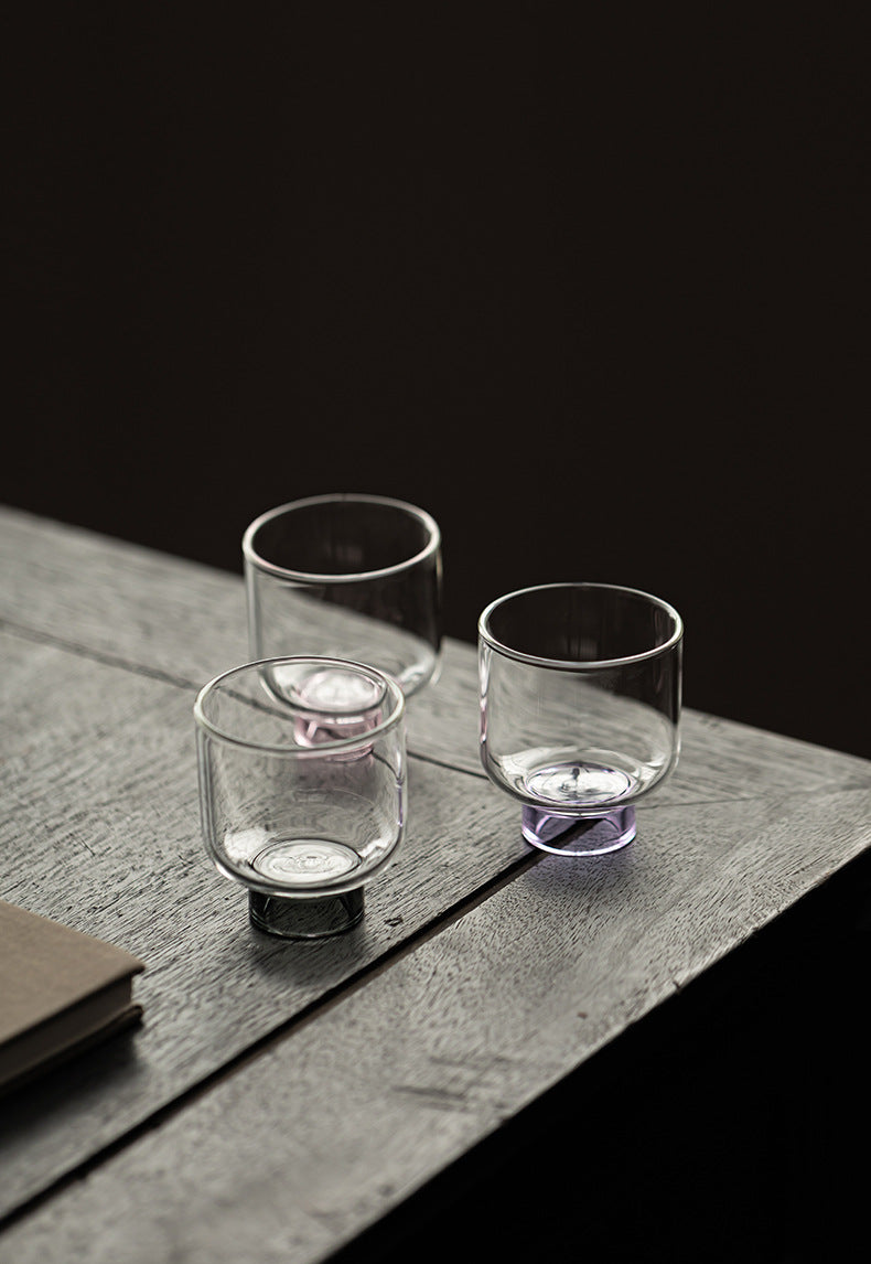 Gohobi High Borosilicate Glass Tall Footed Tea Cup – Transparent Heat-Resistant Master Cup for Gongfu Tea, Chinese Teaware for Home Use