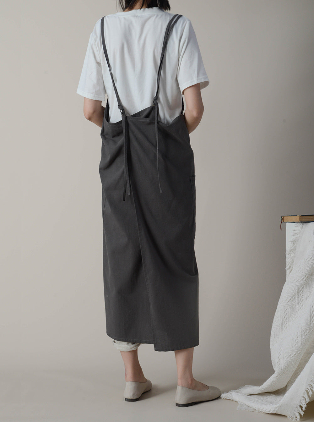 Gohobi Korean Cotton-Linen Adjustable Apron