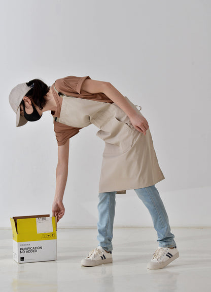 Gohobi Korean-Style Printed Cotton-Linen Apron