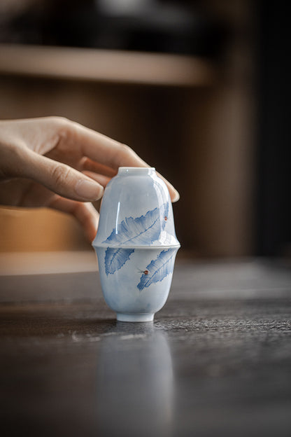 Gohobi Hand-Painted Banana Leaf Teacup