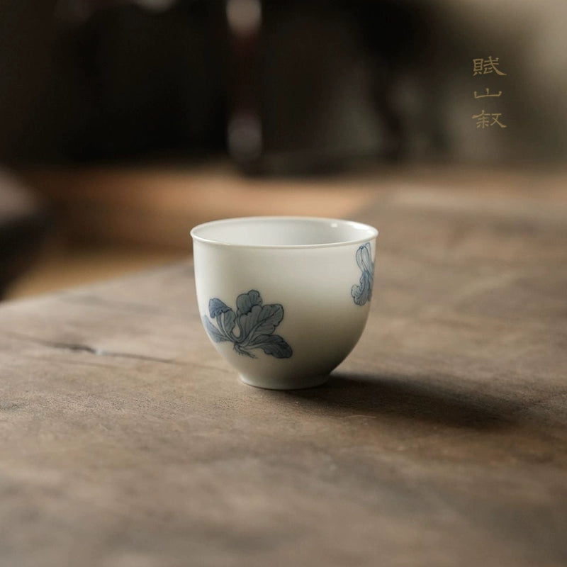[賦山敘 x Gohobi] Blue and White "Cabbage" Small Tea Cup