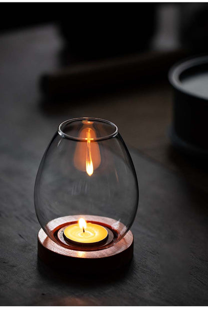 Gohobi Glass Candle Holder