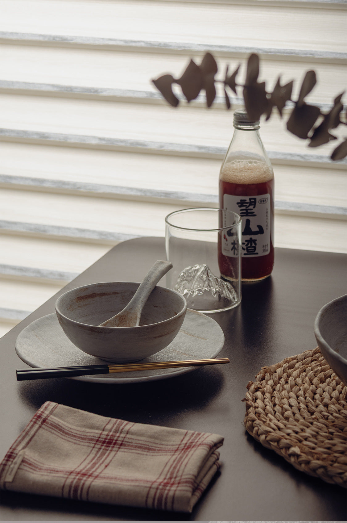 Gohobi Dill-Painted Firewood-Fired Flat Plate