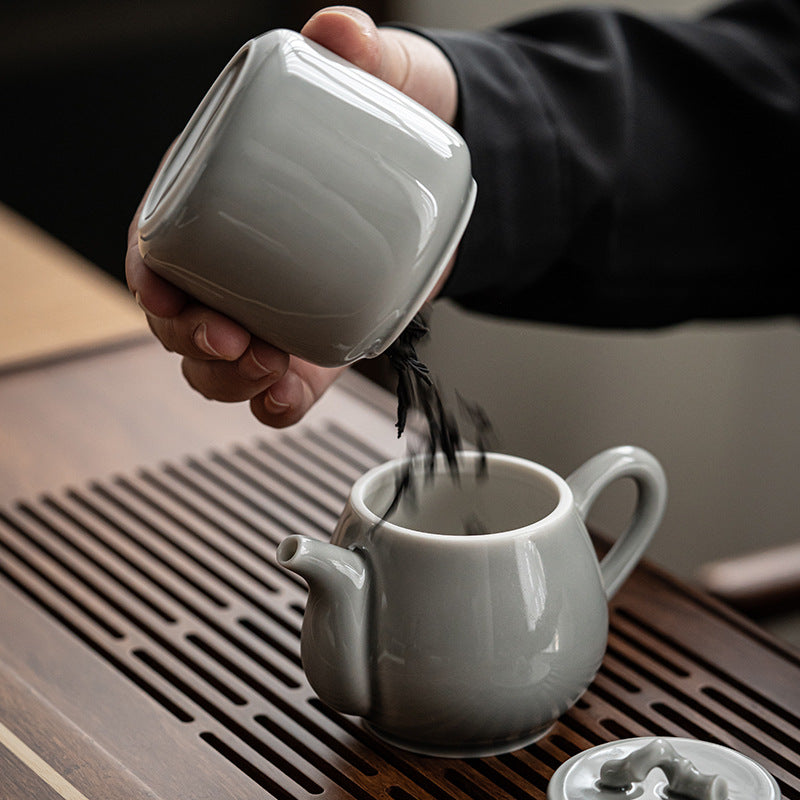 Gohobi Japanese Style Ice Grey Teapot 003