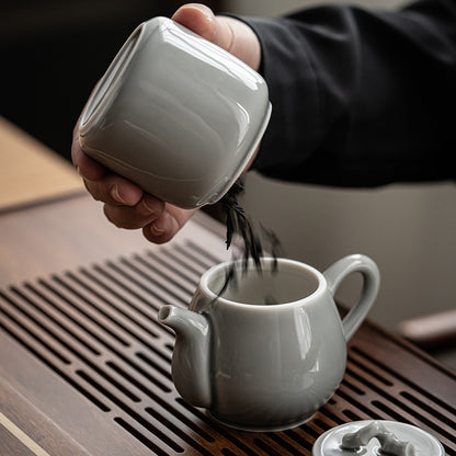 Gohobi Japanese Style Ice Grey Teapot 003