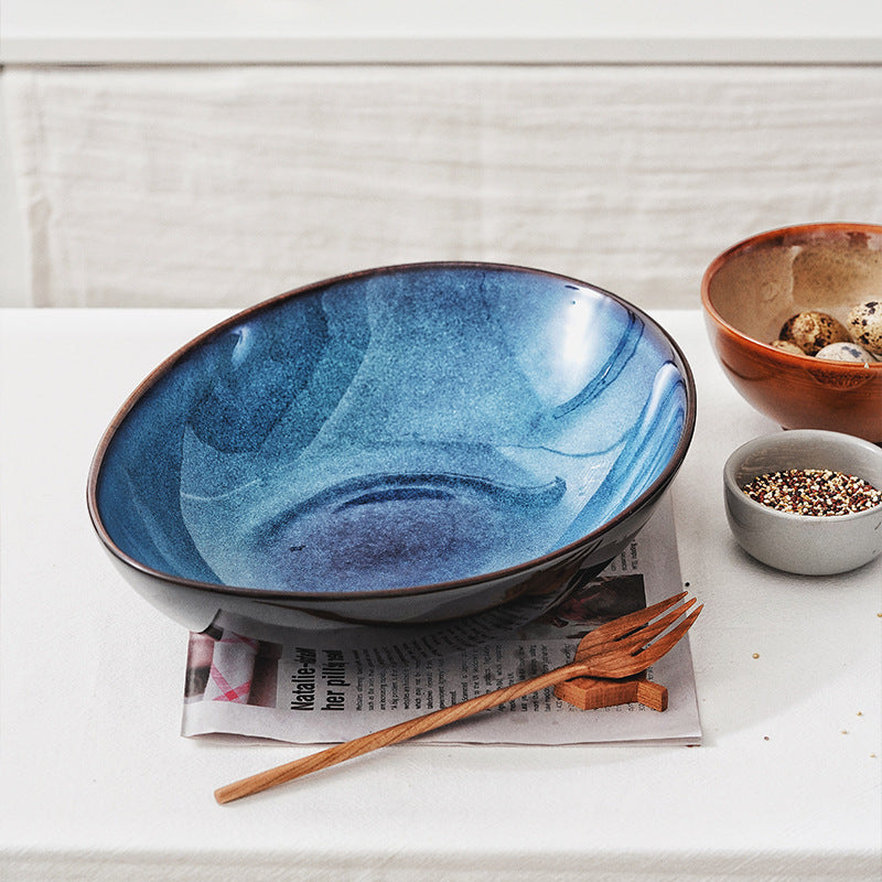 Gohobi Creative Kiln-Change Irregular Ceramic Bowl