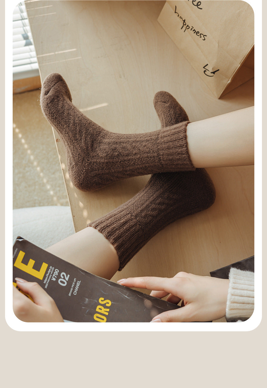 Gohobi Brown Autumn Socks