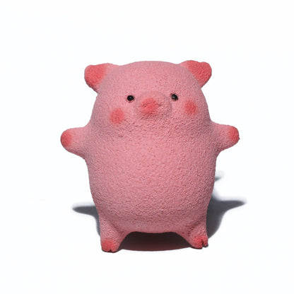 Gohobi Yixing Purple Clay Twelve Zodiac Pig Tea Pet – Handmade Sleeping Pig Ornament