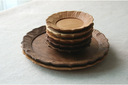 Gohobi Handcrafted Solid Wooden Lace-Edge Tray