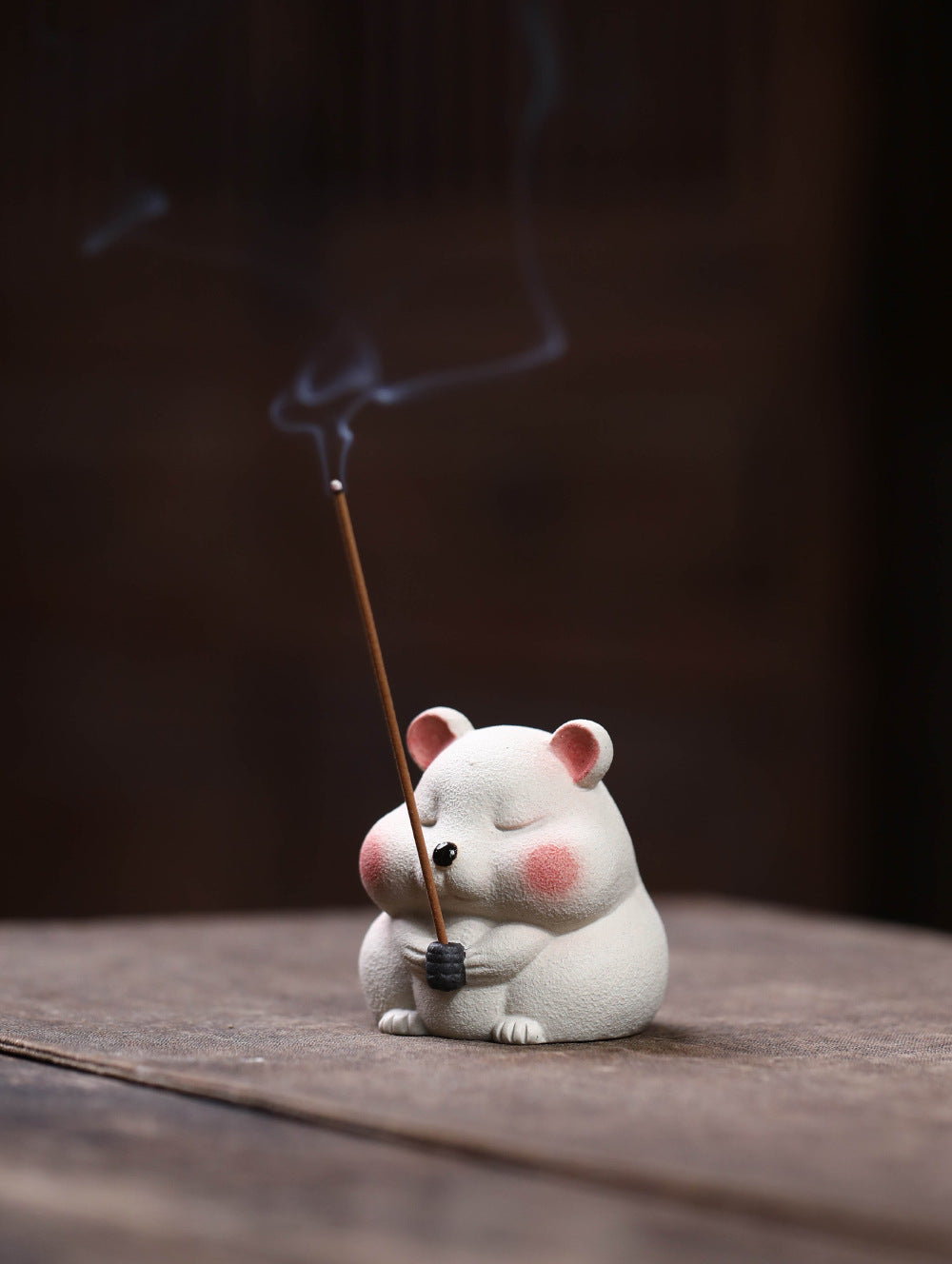 Gohobi Yixing Purple Clay Mouse Tea Pet – Handmade Lucky Ornament