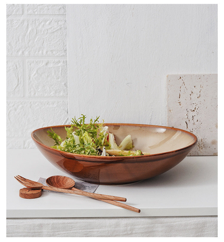 Gohobi Creative Kiln-Change Irregular Ceramic Bowl