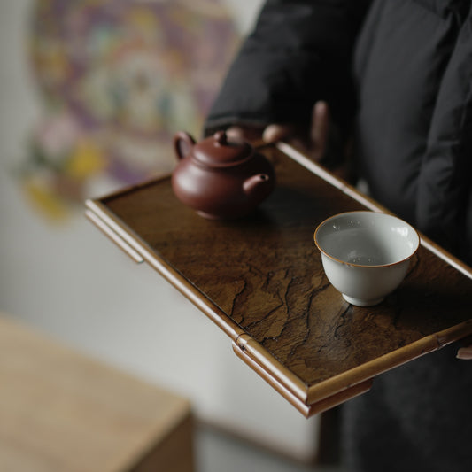 Gohobi Bamboo Gongfu Tea Tray – Dry Brewing Tea Table