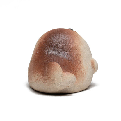 Gohobi Yixing Purple Clay Seal Tea Pet – Handmade Marine Animal Zisha Ornament