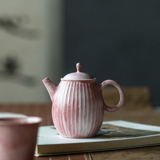 Gohobi Handmade Pink Paint Teapot