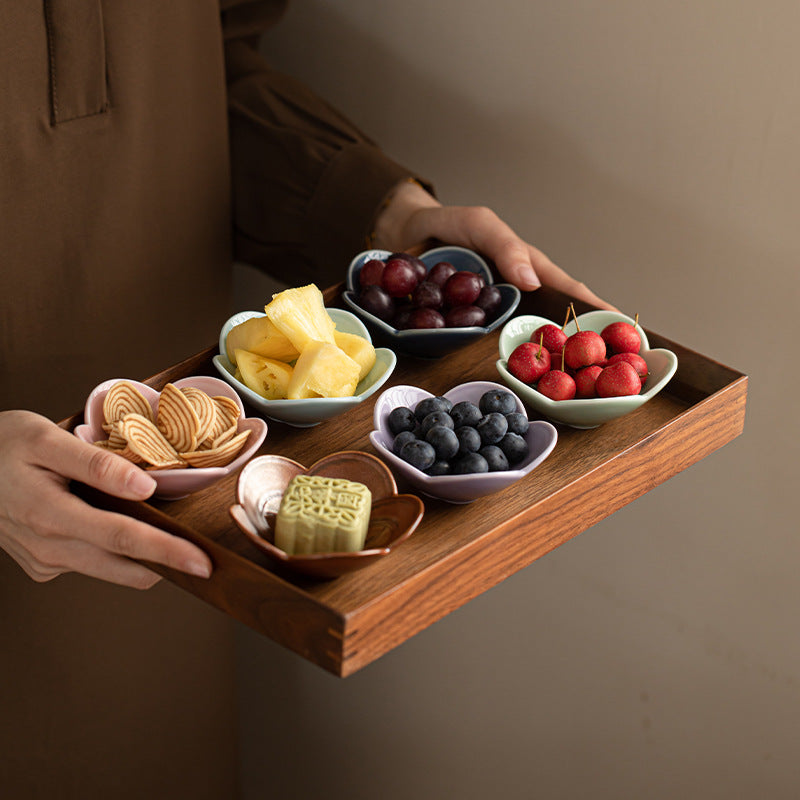 Gohobi, petite assiette traditionnelle japonaise de fruits glacés et noix - Nœud chinois 003