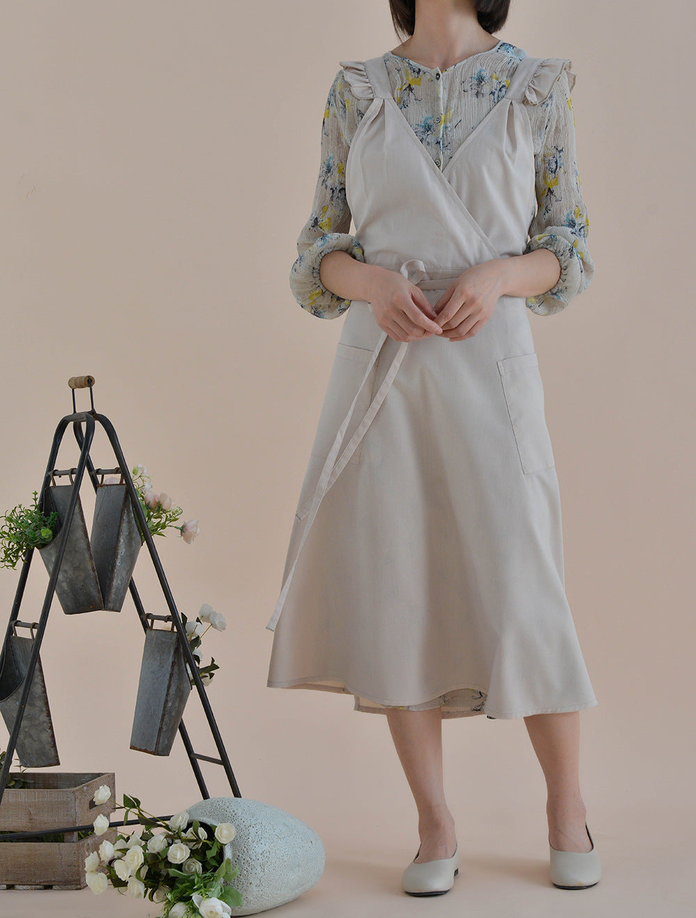 Gohobi French-Style Waterproof Linen Apron