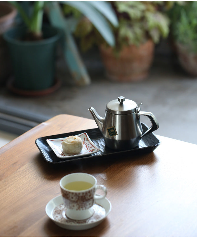 Gohobi Handcrafted Cherry Wood Tea Tray
