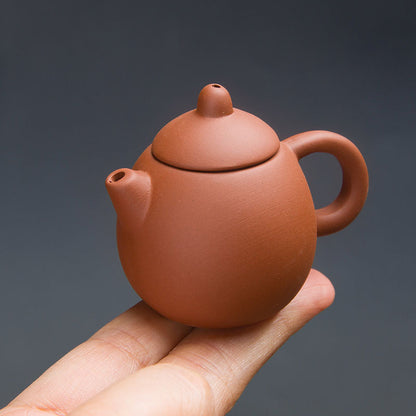 Gohobi Handmade Ceramic YiXing Clay Mini Teapot Ornament Tea pet